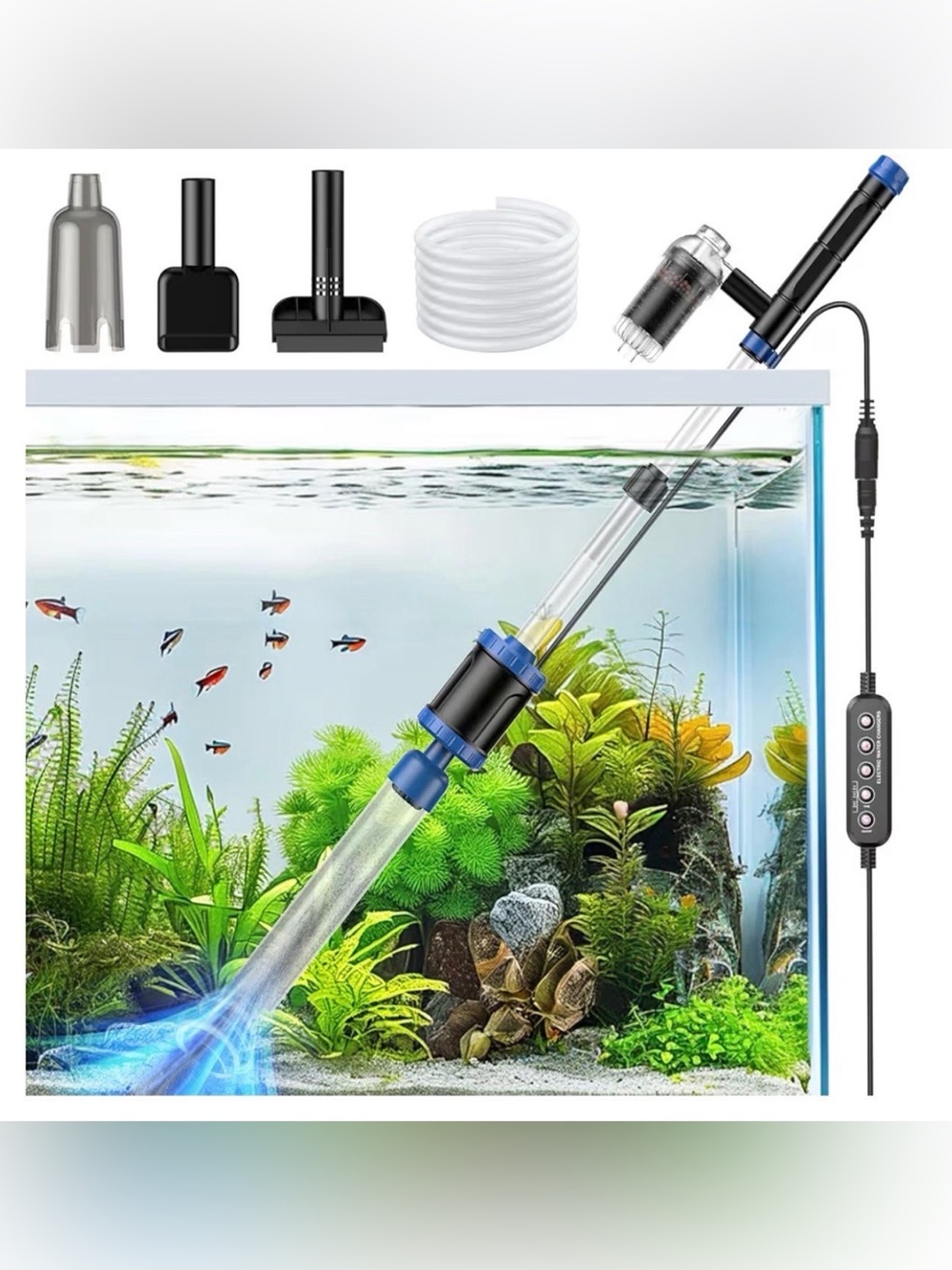 Electric Aquarium Vacuum Gravel Cleaner